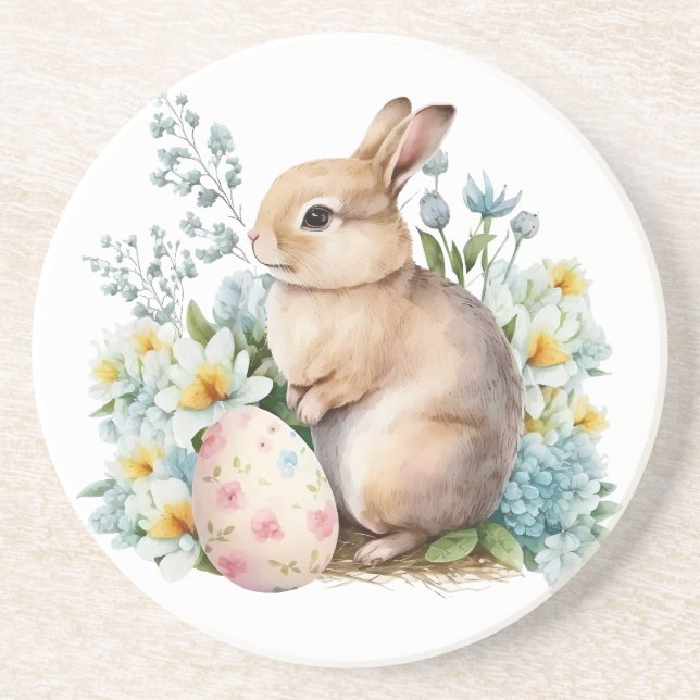 Porta-copos Bunny & Floral Egg (Frente)