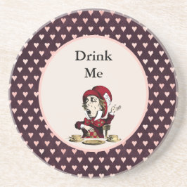 Porta-copos Burgundy Bebe-me Alice Mad Hatter Alice no País da