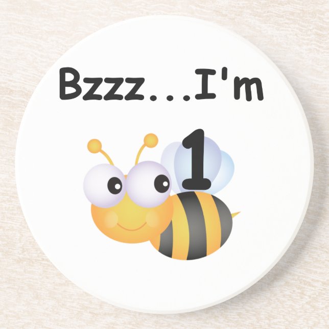 Porta-copos Buzz Bumblebee primeiro aniversario T-shirts e pre (Frente)