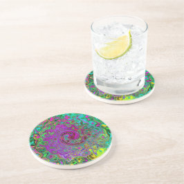 Porta-copos Cabeça de Abstrato para Retro Líquido Roxo