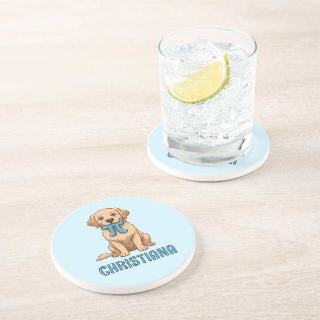 Porta-copos Cachorro Pi Day Personalizado Com Símbolo Pi | Fel (Lateral)