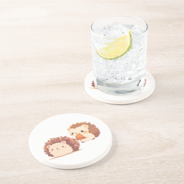 Porta-copos Cachorros do outono - Animais da Floresta de Kawai (Lateral)