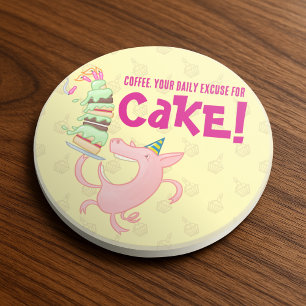 Porta-copos Café De Porco Engraçado Com Licença Diária Para Ca