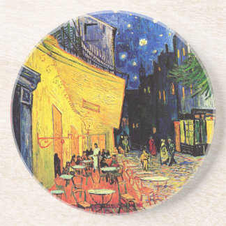 Porta-copos Café Terrace no Place du Forum, Arles à Noite