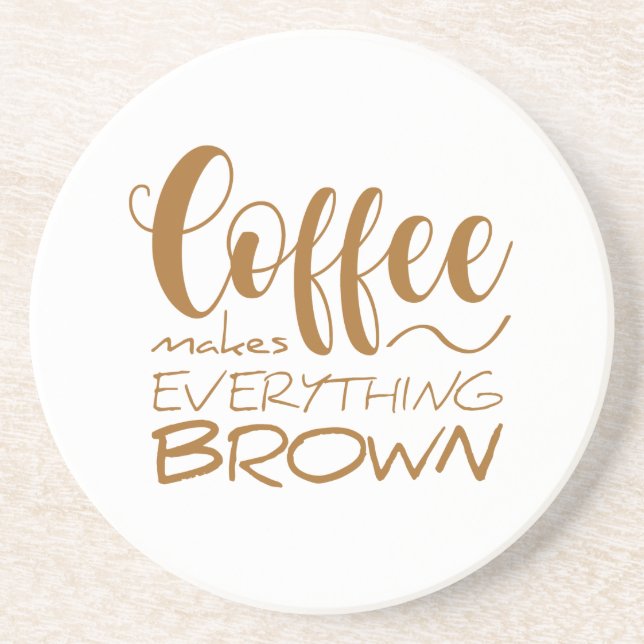 Porta-copos Café torna tudo marrom. (Frente)