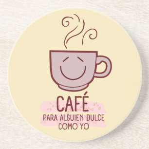 Porta-copos Café y dulce como você