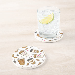 Porta-copos Cafés, Feijões, Fachos De Café, Lover De Café, Cor