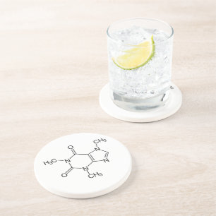 Porta-copos Caffeine Molecule Chemistry Átomos de café