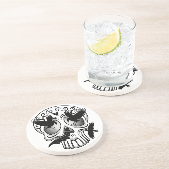 Porta-copos Calaveras Decorativas do Halloween (Lateral)