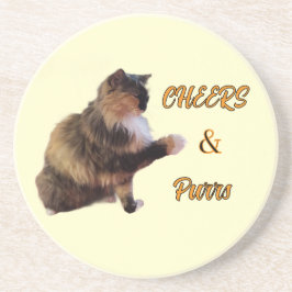 Porta-copos Calico Cat Cheers & Purrs