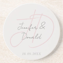 Caligrafia monograma de roteiro clássico moderno