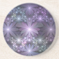 Cama de Flores Arte Fractal Abstrato Brilhante e M