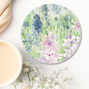 Porta-copos Camada de Flor Púrpura Azul-Cor-de-Água na Montanh