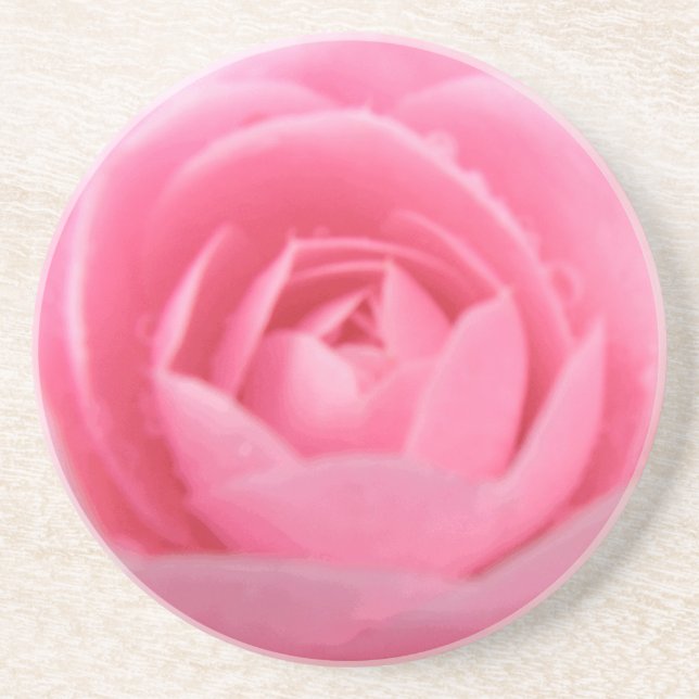 Porta-copos Camellia Portas copos de flores rosa (Frente)