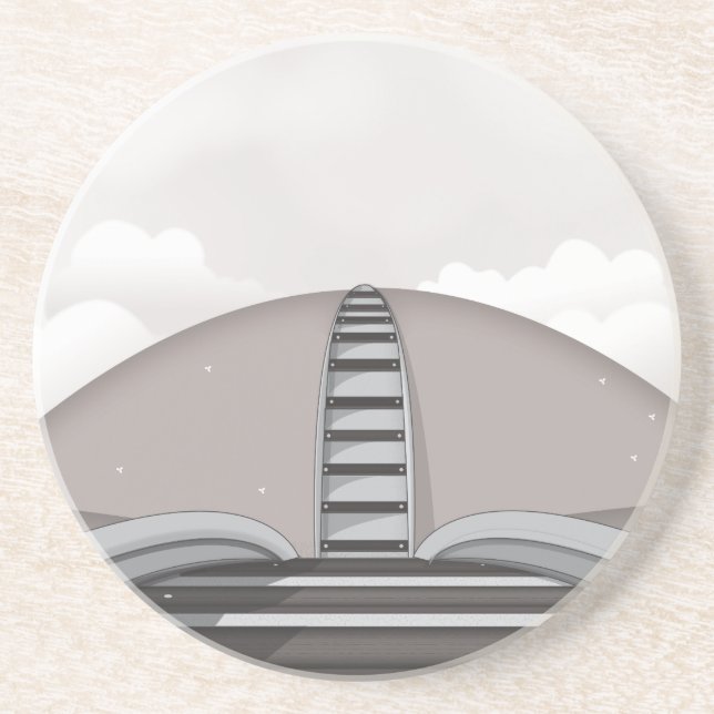 Porta-copos Caminho de ferro (Frente)