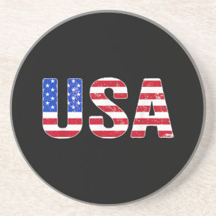 Porta-copos Camiseta EUA Bandeira Americana Patriótica Homens 