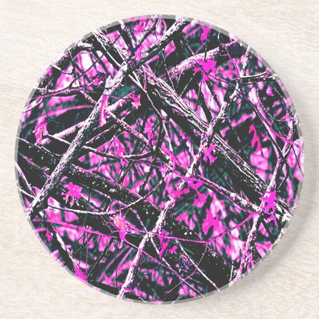 Porta-copos Camo rosa "Real" (Frente)