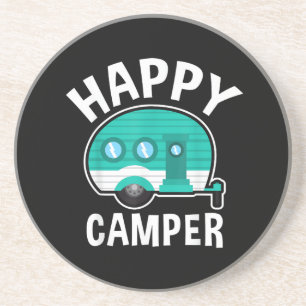 Porta-copos Camping Feliz Caravana de Carro de Camping Férias