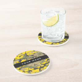 Porta-copos Camuflagem Amarela e Verde Seu nome Personaliza
