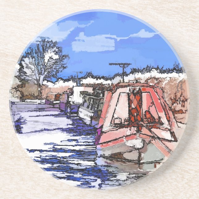 PORTA-COPOS CANAL BOATS UK (Frente)