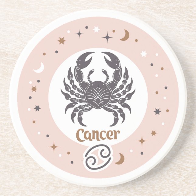 Porta-copos Cancer de Sinal Zodiac (Frente)