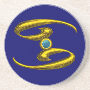 Porta-copos CANCER ZODIAC BIRTHDAY JEWEL Blue Opale,