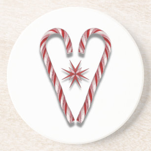 Porta-copos Candy Cane Heart