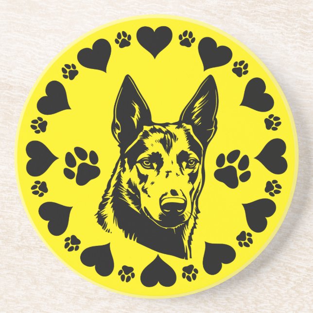 Porta-copos Cão Kelpie australiano (Frente)