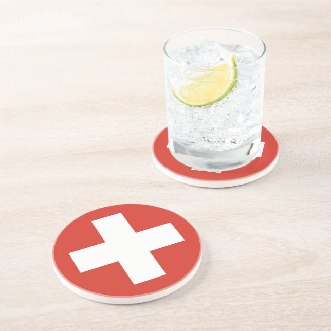 Porta-copos capa de telefone do sinalizador de suiça (Lateral)