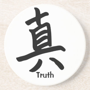 Porta-copos Caráter de Kanji para a verdade