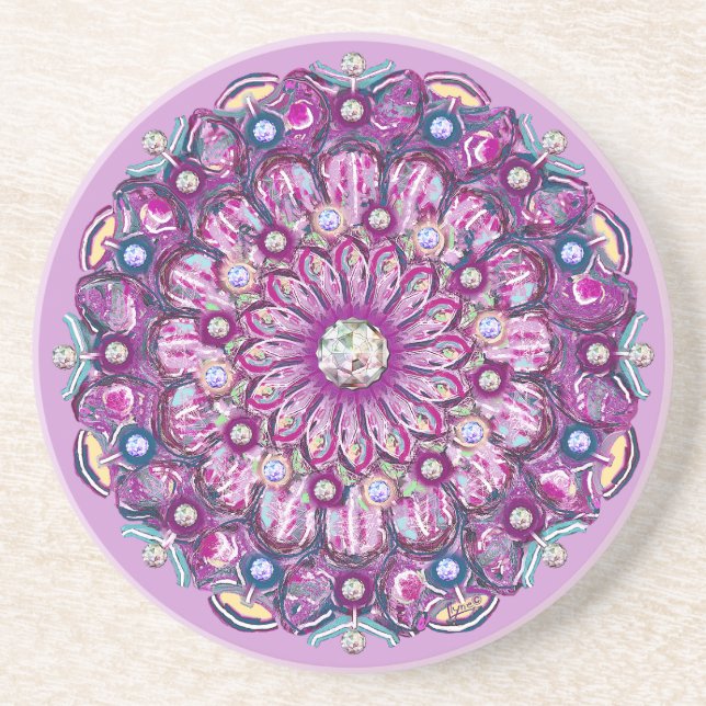 Porta-copos Cardinal Red Rosace (Frente)