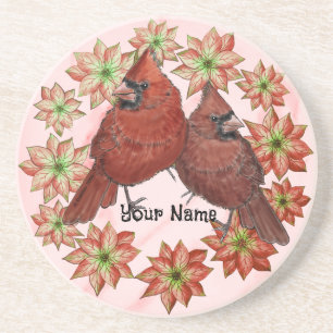 Porta-copos Cardinals Poinsettias