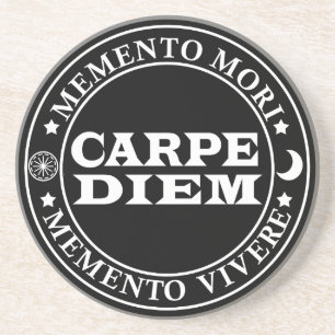 Porta-copos Carpe diem Seize o dia Mmenro mori