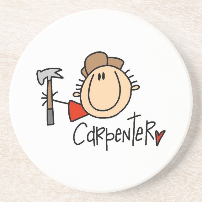 Porta-copos Carpinteiro masculino (Frente)