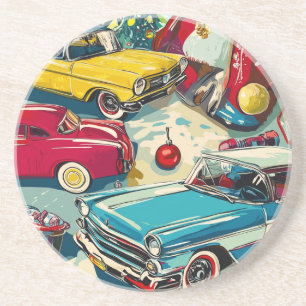 Porta-copos Carros vintage Retro de Natal
