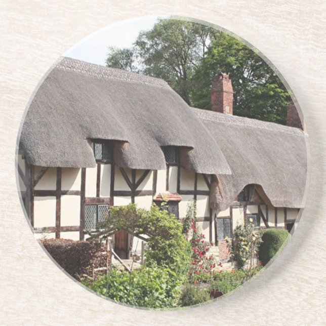 Porta-copos Casa de campo Thatched, Stratford, Inglaterra, (Frente)