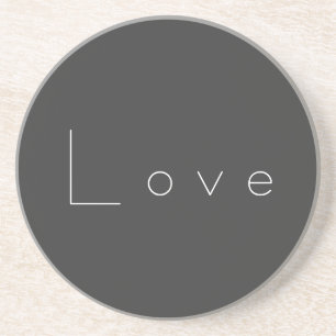 Porta-copos Casamento de Amor Branco de na moda Cinza
