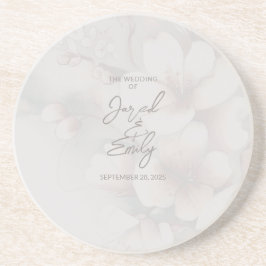 Porta-copos Casamento Personalizado de Flor de Cereja
