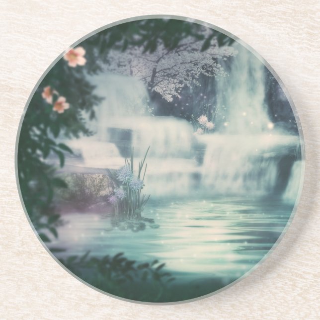 Porta-copos Cascata de queda de água fantasia (Frente)