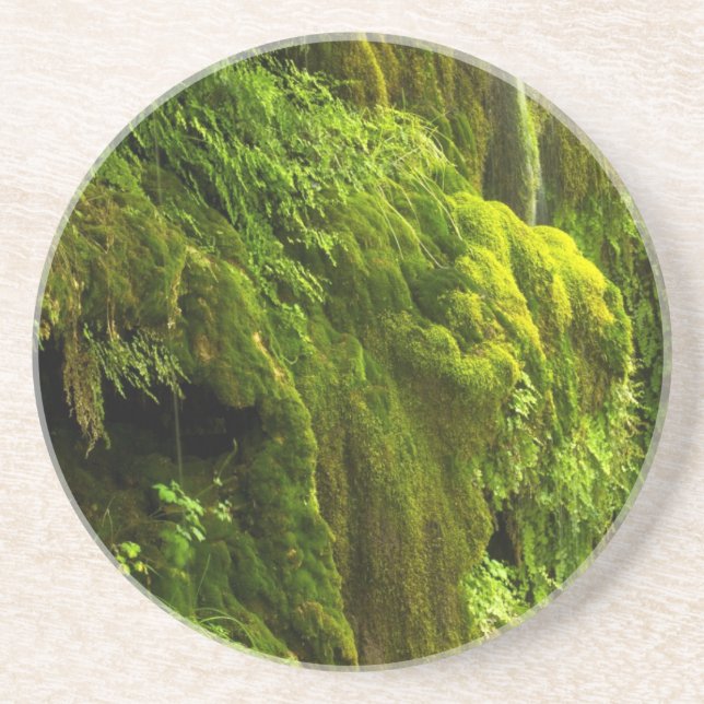 Porta-copos Cascata em verde (Frente)