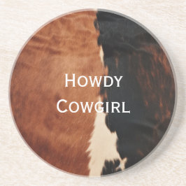 Porta-copos Castanho Negro Sudoeste Faux Cowhide
