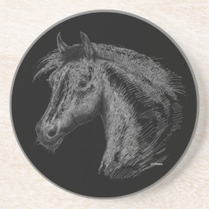 Porta-copos Cavalo:  Preto