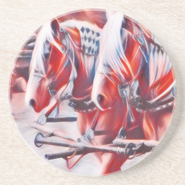 Porta-copos Cavalos de trabalho (Frente)