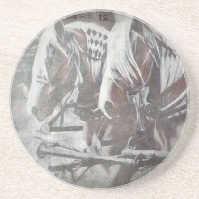 Porta-copos Cavalos de trabalho (Frente)