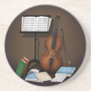 Porta-copos Cello & Music Stand Charming Miniature Scense