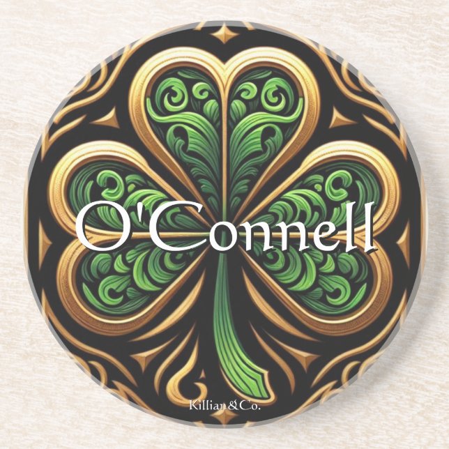 Porta-copos Celtic Shamrock Coaster  (Frente)