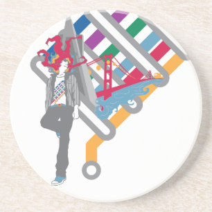 Porta-copos cena de São Francisco