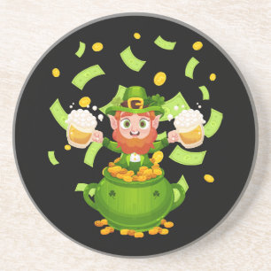 Porta-copos Cerveja Leprechaun Irlandês Dia de São Patrício