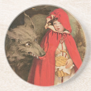 Porta-copos Chapeuzinho Vermelho e Lobo Mau Antigos