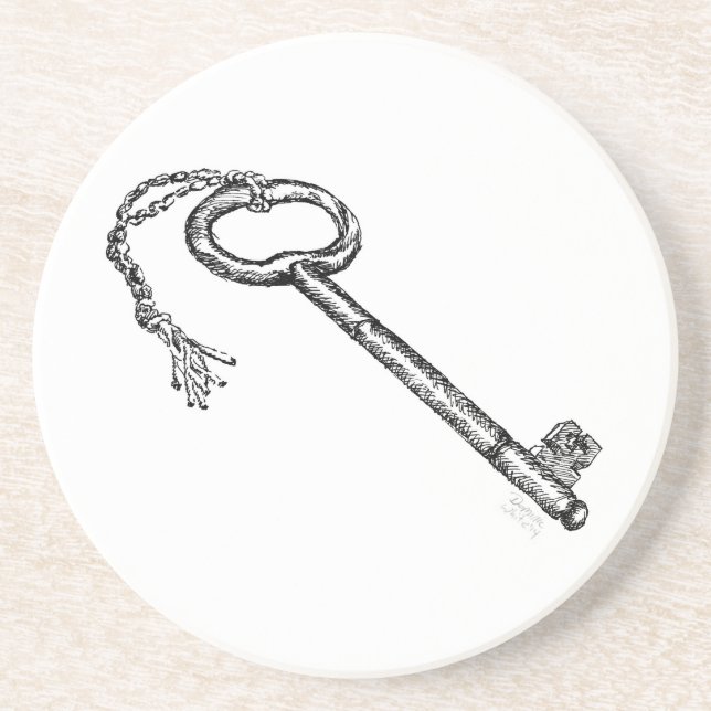 Porta-copos Chave antiga (Frente)